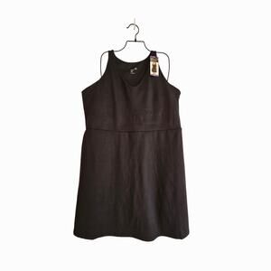 GapFit Active Tank Dress, Black, Shelf Bra, Moisture Wicking, Womens Sz XXL